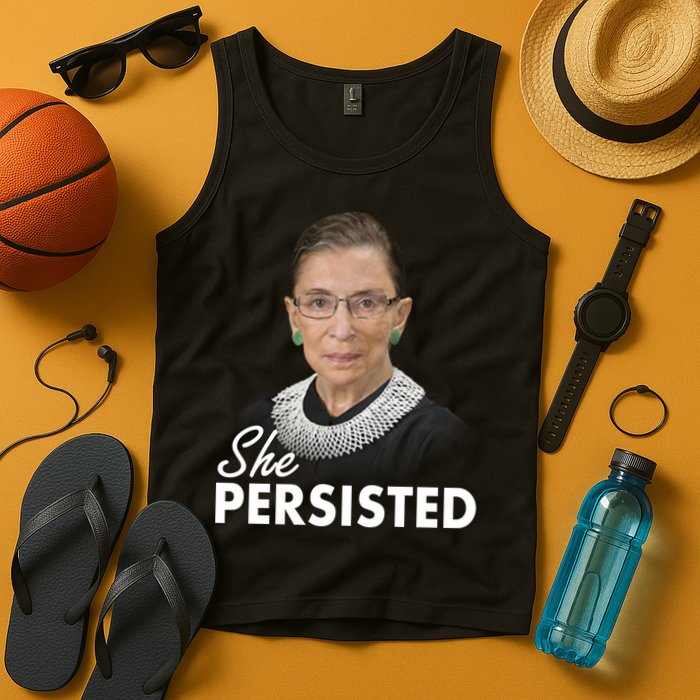 She Persisted RBG Ruth Bader Ginsburg Tank Top
