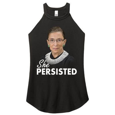 She Persisted RBG Ruth Bader Ginsburg Women's Perfect Tri Rocker Tank