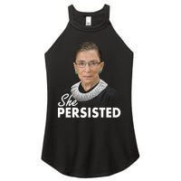 She Persisted RBG Ruth Bader Ginsburg Women's Perfect Tri Rocker Tank