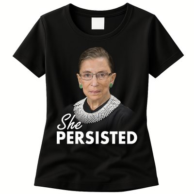 She Persisted RBG Ruth Bader Ginsburg Womens T-Shirt