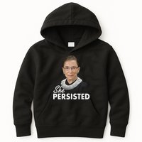 She Persisted RBG Ruth Bader Ginsburg Kids Hoodie