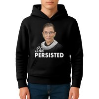 She Persisted RBG Ruth Bader Ginsburg Kids Hoodie