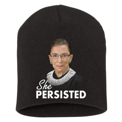 She Persisted RBG Ruth Bader Ginsburg Short Acrylic Beanie