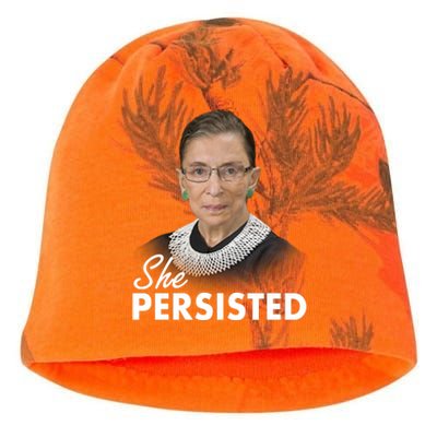 She Persisted RBG Ruth Bader Ginsburg Kati - Camo Knit Beanie