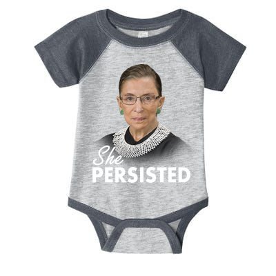 She Persisted RBG Ruth Bader Ginsburg Infant Baby Jersey Bodysuit