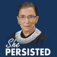 She Persisted RBG Ruth Bader Ginsburg Infant Baby Jersey Bodysuit