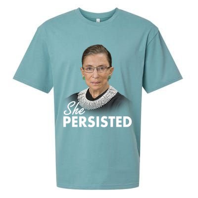 She Persisted RBG Ruth Bader Ginsburg Sueded Cloud Jersey T-Shirt
