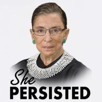 She Persisted RBG Ruth Bader Ginsburg Garment-Dyed Sweatshirt