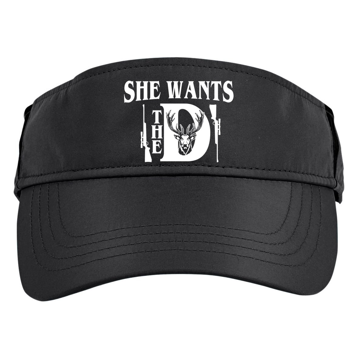 She Wants the D Hunting Adult Drive Performance Visor