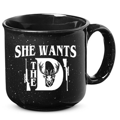 She Wants the D Hunting 15oz Campfire Ceramic Mug
