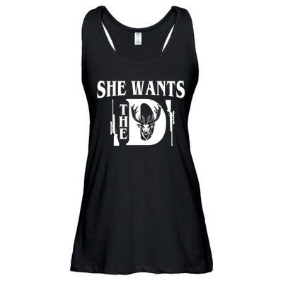 She Wants the D Hunting Ladies Essential Flowy Tank