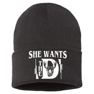 She Wants the D Hunting Sustainable Knit Beanie