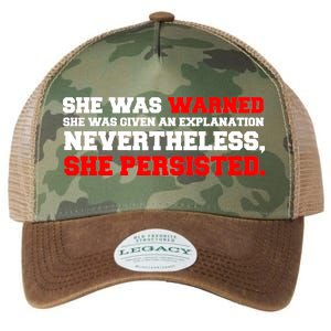 She Was Warned - Given an Explanation. Nevertheless, She Persisted. Legacy Tie Dye Trucker Hat