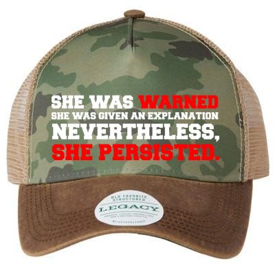 She Was Warned - Given an Explanation. Nevertheless, She Persisted. Legacy Tie Dye Trucker Hat
