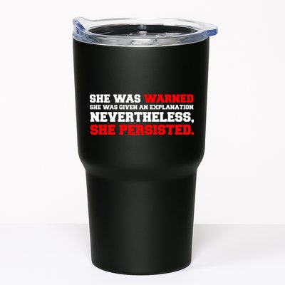She Was Warned - Given an Explanation. Nevertheless, She Persisted. Tumbler
