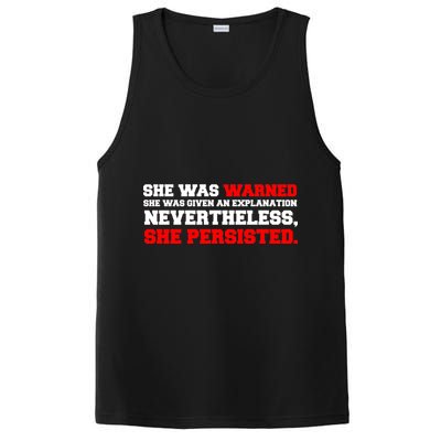 She Was Warned - Given an Explanation. Nevertheless, She Persisted. PosiCharge Competitor Tank