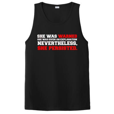 She Was Warned - Given an Explanation. Nevertheless, She Persisted. PosiCharge Competitor Tank