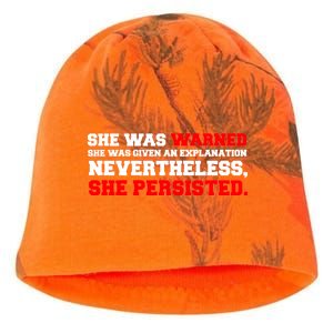 She Was Warned - Given an Explanation. Nevertheless, She Persisted. Kati - Camo Knit Beanie