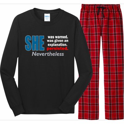 She Was Warned Given An Explanation Persisted Nevertheless Long Sleeve Pajama Set