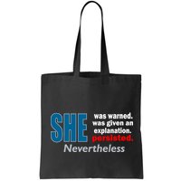 She Was Warned Given An Explanation Persisted Nevertheless Bag