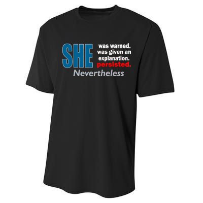 She Was Warned Given An Explanation Persisted Nevertheless Performance Sprint T-Shirt