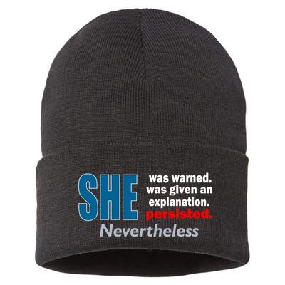 She Was Warned Given An Explanation Persisted Nevertheless Sustainable Knit Beanie