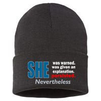 She Was Warned Given An Explanation Persisted Nevertheless Sustainable Knit Beanie