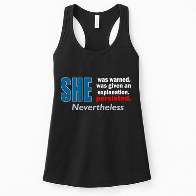 She Was Warned Given An Explanation Persisted Nevertheless Womens Tank Top