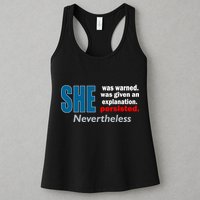 She Was Warned Given An Explanation Persisted Nevertheless Womens Tank Top