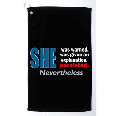 She Was Warned Given An Explanation Persisted Nevertheless Golf Towel