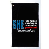 She Was Warned Given An Explanation Persisted Nevertheless Golf Towel