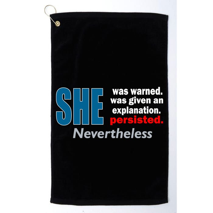 She Was Warned Given An Explanation Persisted Nevertheless Golf Towel