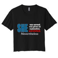 She Was Warned Given An Explanation Persisted Nevertheless Crop Top