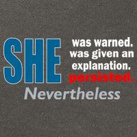 She Was Warned Given An Explanation Persisted Nevertheless Cotton Canvas Backpack