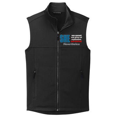 She Was Warned Given An Explanation Persisted Nevertheless Collective Smooth Fleece Vest