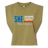 She Was Warned Given An Explanation Persisted Nevertheless Garment-Dyed Women's Muscle Tee