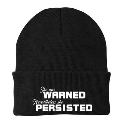 She Was Warned Nevertheless, She Persisted. Protest Beanie