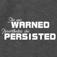 She Was Warned Nevertheless, She Persisted. Protest Vector Backpack