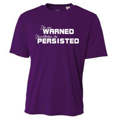 She Was Warned Nevertheless, She Persisted. Protest Cooling Performance Crew T-Shirt