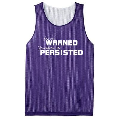 She Was Warned Nevertheless, She Persisted. Protest Mesh Reversible Basketball Jersey Tank