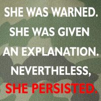 She Was Was Warned Nevertheless Persisted Legacy Tie Dye Trucker Hat