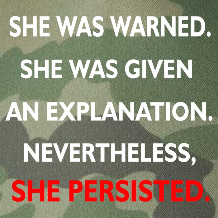 She Was Was Warned Nevertheless Persisted Legacy Tie Dye Trucker Hat