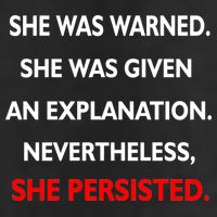 She Was Was Warned Nevertheless Persisted 15oz Campfire Ceramic Mug