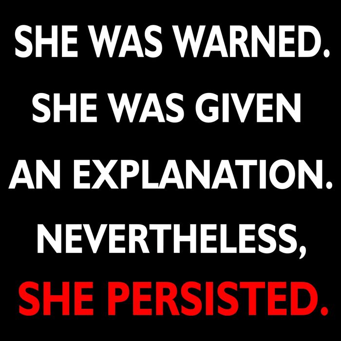 She Was Was Warned Nevertheless Persisted Poster
