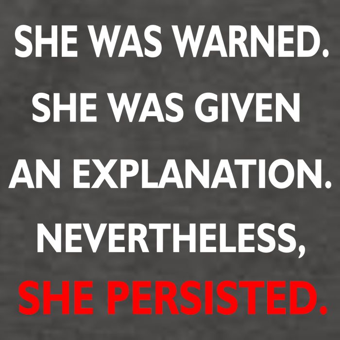 She Was Was Warned Nevertheless Persisted Vector Backpack