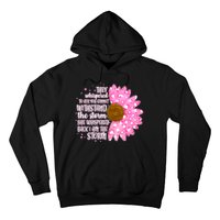 She Whispers Back I Am The Storm Pink Flower Hoodie