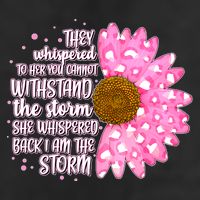 She Whispers Back I Am The Storm Pink Flower 11oz C Handle Ceramic Mug
