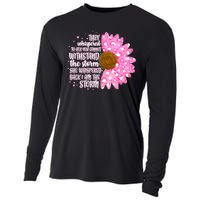 She Whispers Back I Am The Storm Pink Flower Cooling Performance Long Sleeve Crew