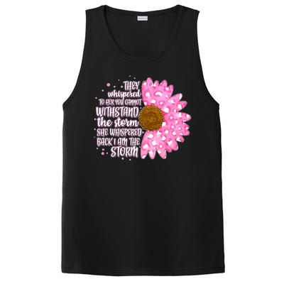 She Whispers Back I Am The Storm Pink Flower PosiCharge Competitor Tank