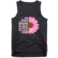 She Whispers Back I Am The Storm Pink Flower Tank Top